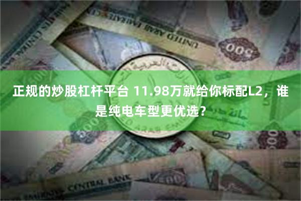 正规的炒股杠杆平台 11.98万就给你标配L2，谁是纯电车型更优选？