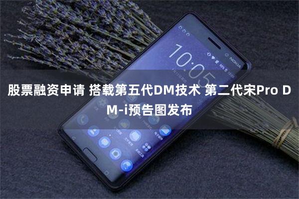 股票融资申请 搭载第五代DM技术 第二代宋Pro DM-i预告图发布